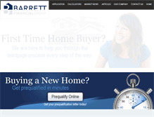 Tablet Screenshot of barrettfinancial.com